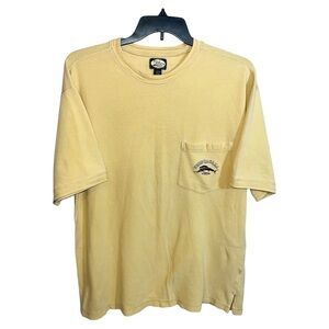 Tommy Bahama Short Shirt Men’s Size L Yellow Short Sleeve Vintage